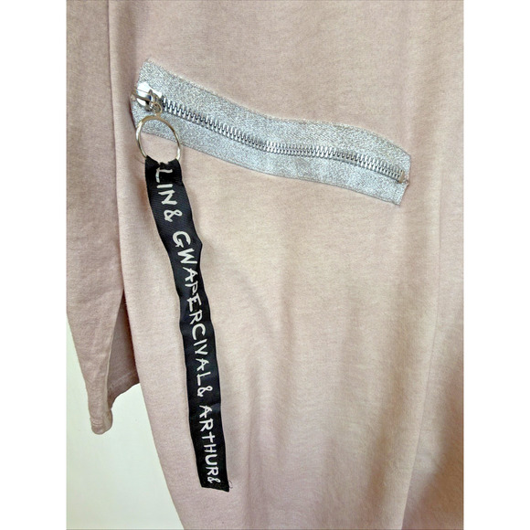 NWT Pure Venice by Eternelle Pocket Screen Print Long Tunic Dress #1410 Size L - Picture 3 of 6